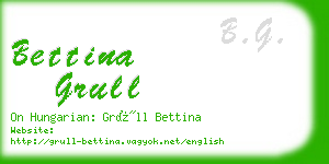 bettina grull business card